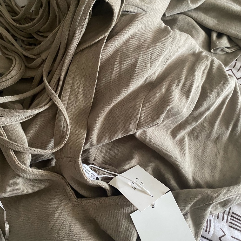 tan dress